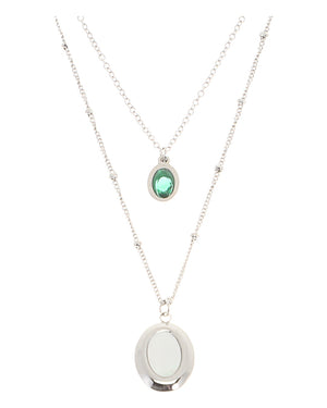 Κρεμαστό λαιμού AQE-9826-5 - Ασημί