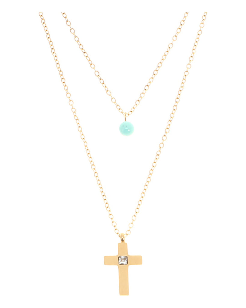 Κρεμαστό λαιμού AQE-9824-5 - Χρυσό