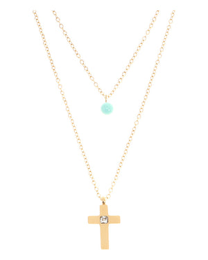 Κρεμαστό λαιμού AQE-9824-5 - Χρυσό