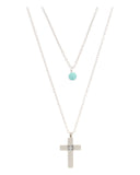 Κρεμαστό λαιμού AQE-9824-5 - Ασημί