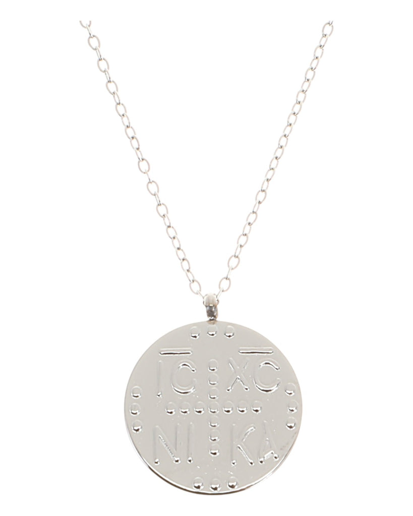 Κρεμαστό λαιμού AQE-9846-5 - Ασημί