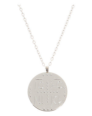 Κρεμαστό λαιμού AQE-9846-5 - Ασημί