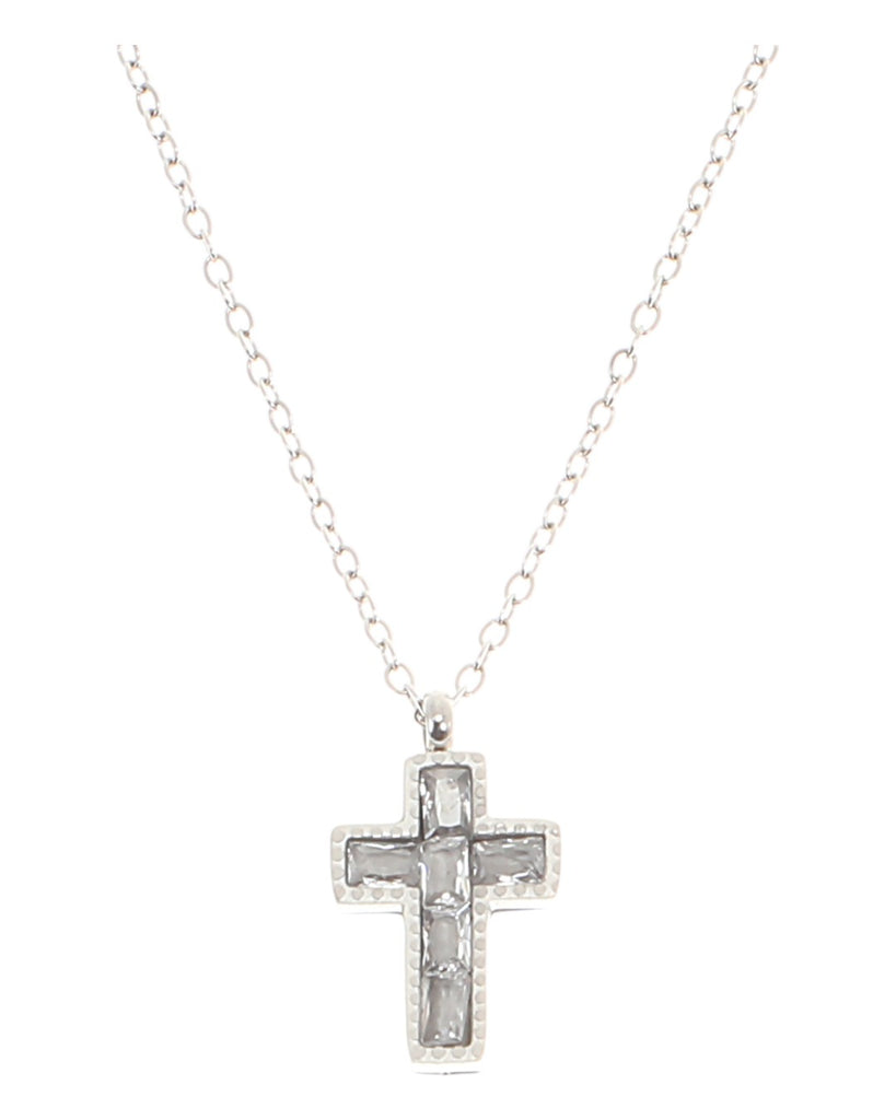 Κρεμαστό λαιμού AQE-9849-5 - Ασημί