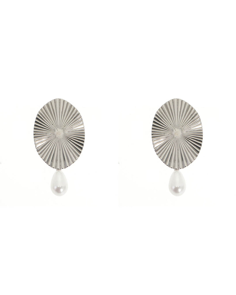 Κρεμαστό σκουλαρίκι ALQ-3351-3 - Ασημί