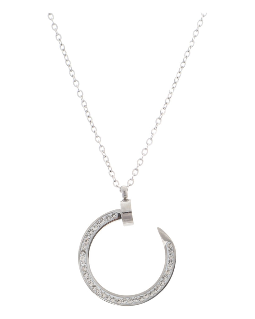 Κρεμαστό λαιμού JY-8703-11 - Ασημί