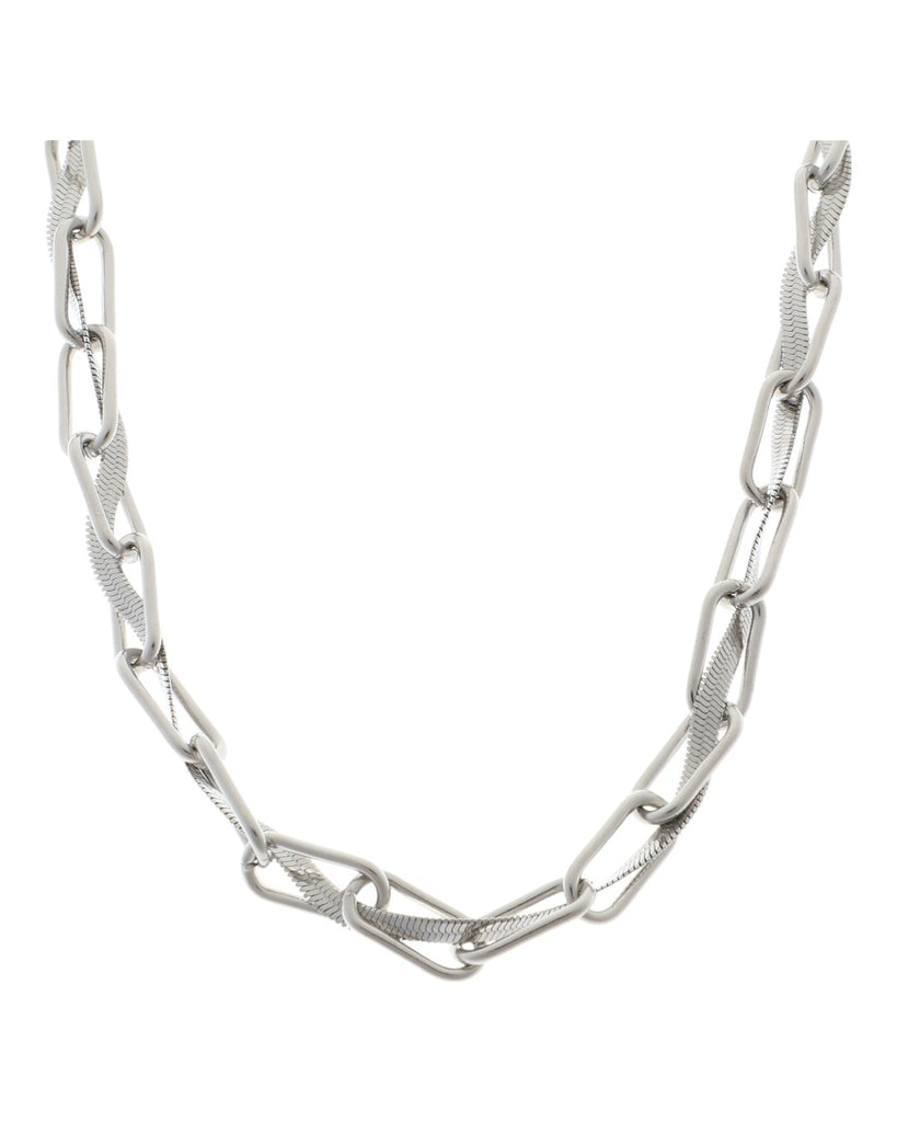 Κρεμαστό λαιμού MK-77018-6 - Ασημί