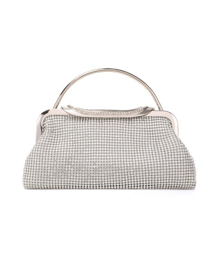 Τσάντα φάκελος clutch JH2220 - Ασημί