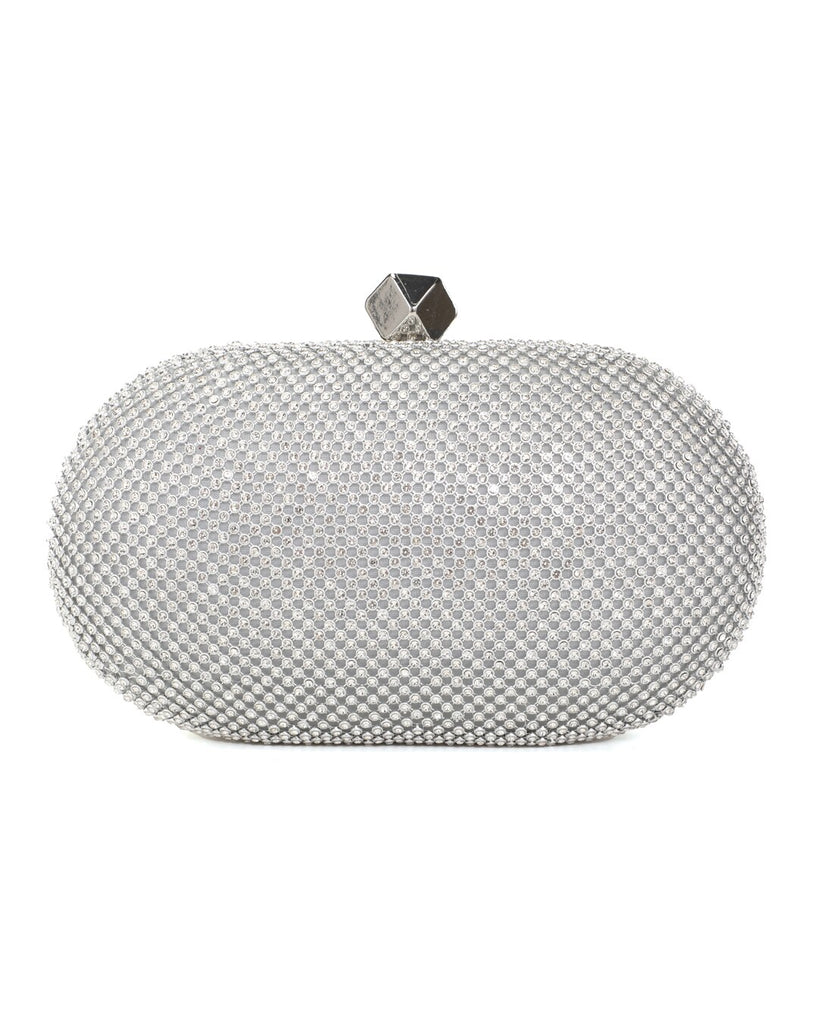 Τσάντα φάκελος clutch JH2226 - Ασημί