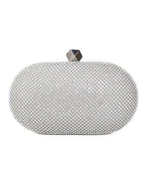 Τσάντα φάκελος clutch JH2226 - Ασημί
