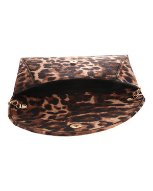 Τσάντα φάκελος clutch MD2516 - Καφέ