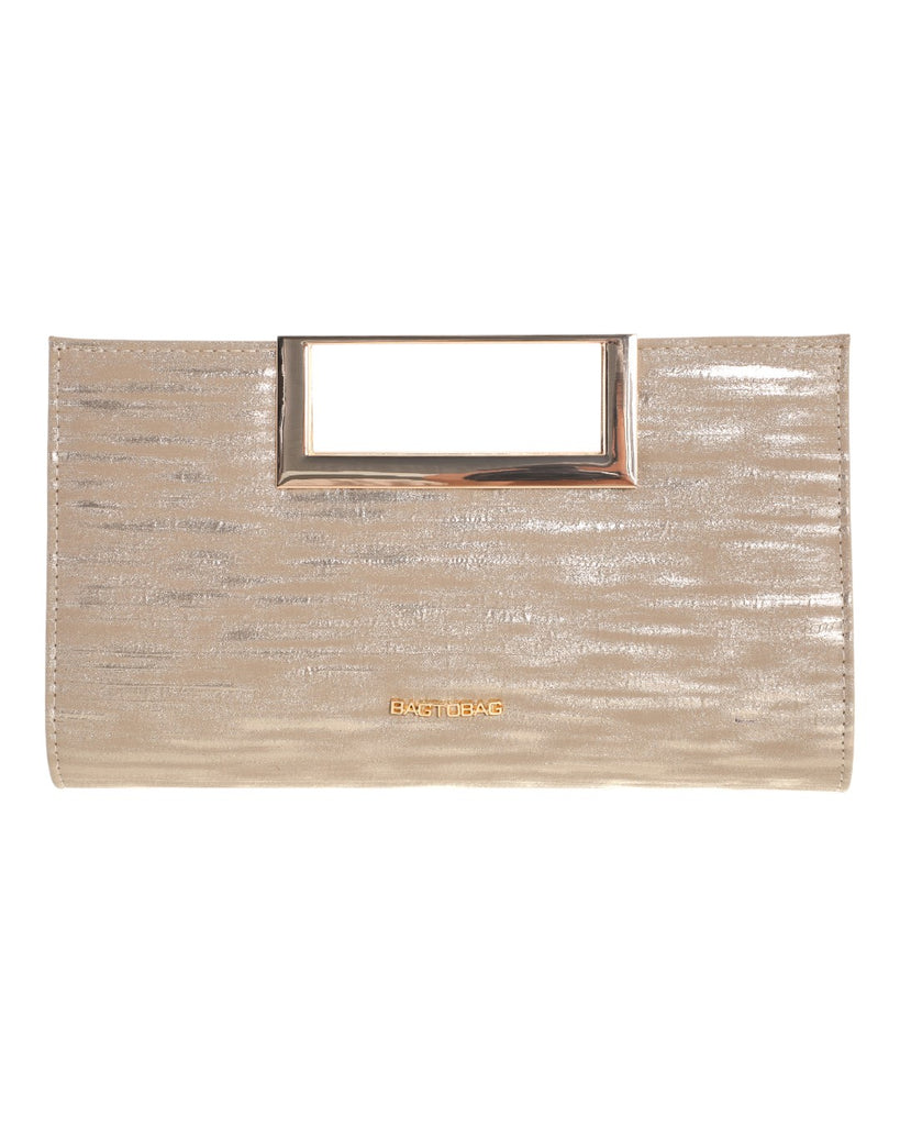 Τσάντα φάκελος clutch MD2521 - Σαμπανιζέ