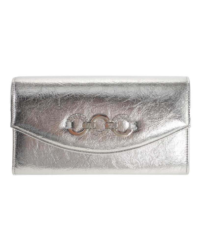 Τσάντα φάκελος clutch MD2538 - Ασημί