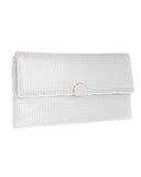 Τσάντα φάκελος clutch MD2513 - Ασημί