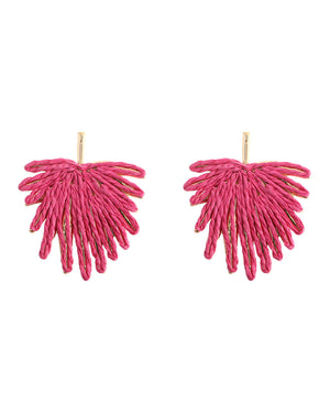 Ψάθινο σκουλαρίκι SASA-9968-13 - Φούξ