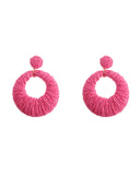 Ψάθινο σκουλαρίκι SASA-9965-13 - Φούξ