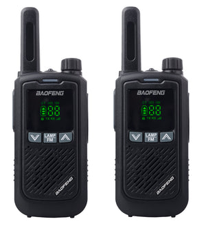BAOFENG σετ ασύρματοι πομποδέκτες BF-T17, PMR, 0.5W, μαύρο, 2τμχ