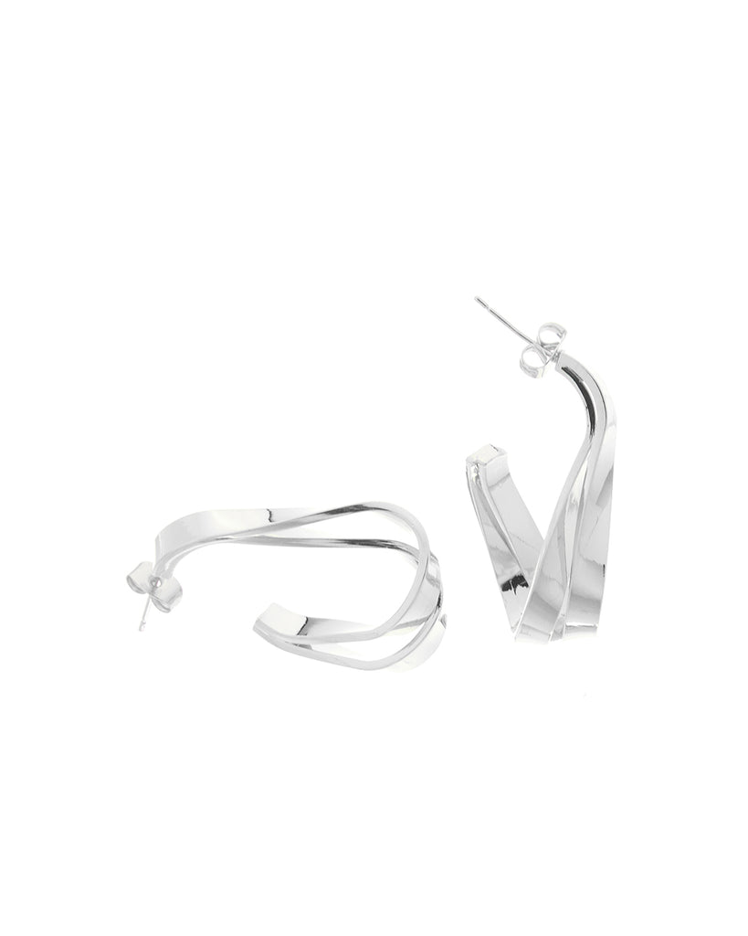 Καρφωτό σκουλαρίκι BJLY-5642 - Ασημί