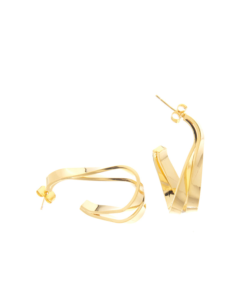 Καρφωτό σκουλαρίκι BJLY-5642 - Χρυσό