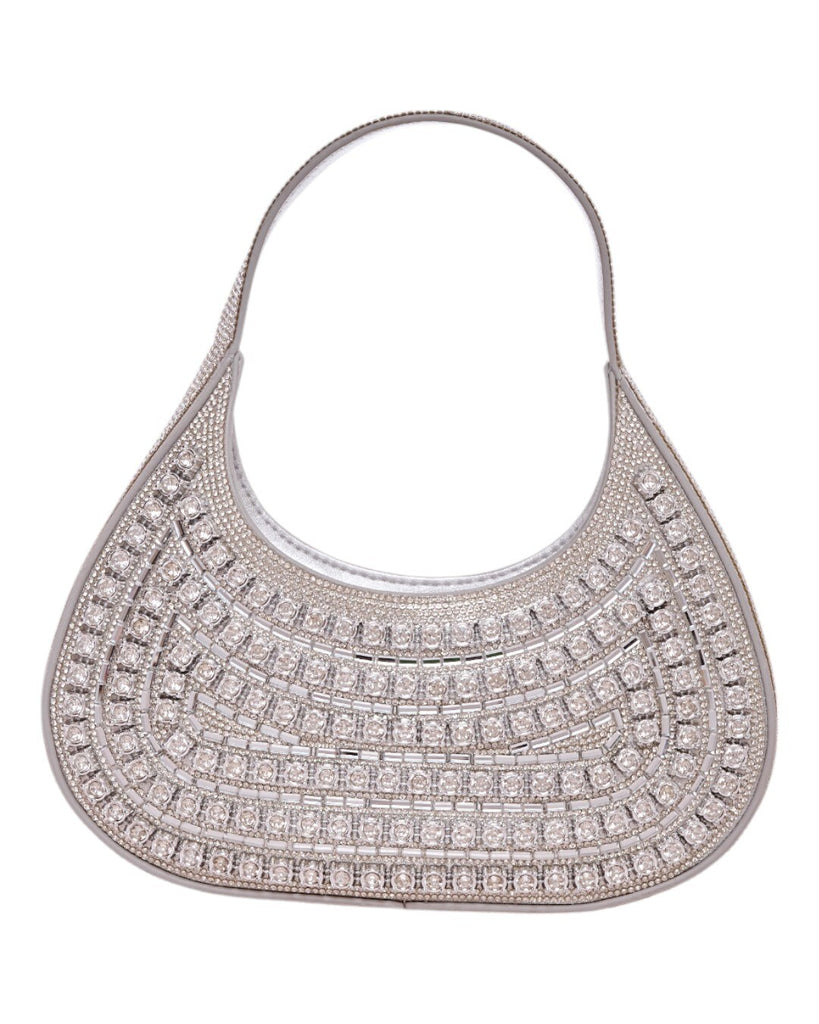 Τσάντα φάκελος clutch MD2406 - Ασημί