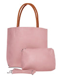 Τσάντα ώμου με νεσεσέρ - KX8061 - Ρόζ