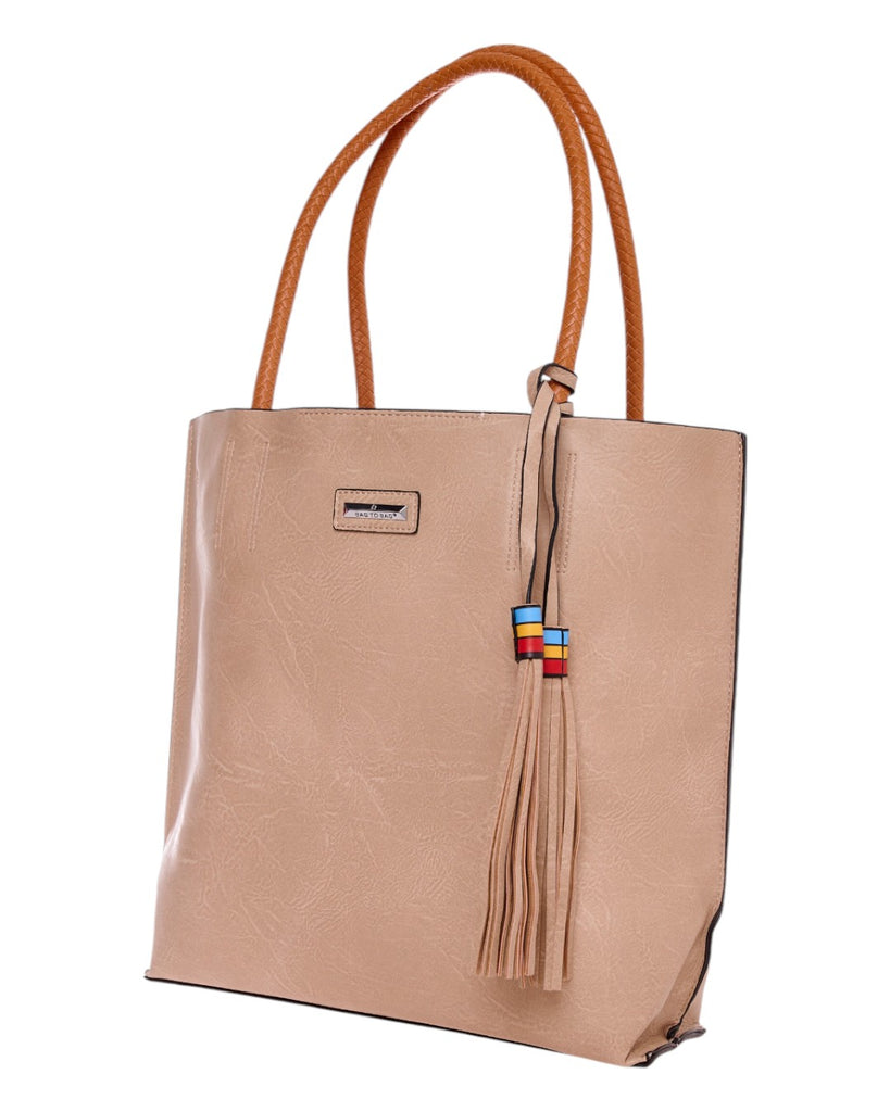 Τσάντα ώμου με νεσεσέρ - KX8061 - Apricot