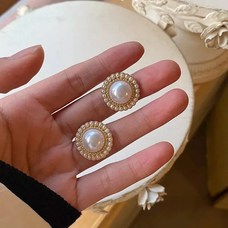Σκουλαρίκια LM1124 Pearl Gold