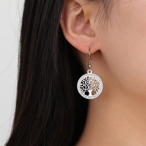 Σκουλαρίκια LM1050 Tree of Life Ασημί Silver
