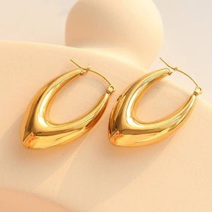 Σκουλαρίκια LM1026 Σχήμα U Χρυσά Gold