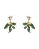 Καρφωτό σκουλαρίκι XY-3515-20 - Πράσινο