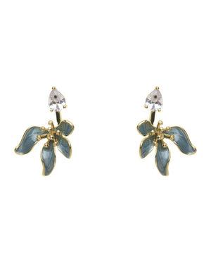 Καρφωτό σκουλαρίκι XY-3515-20 - Πετρόλ