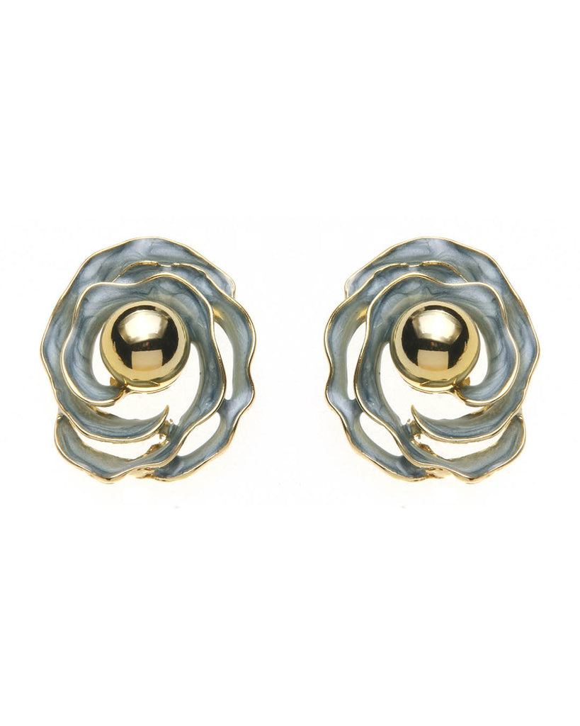 Καρφωτό σκουλαρίκι XY-3520-20 - Πετρόλ