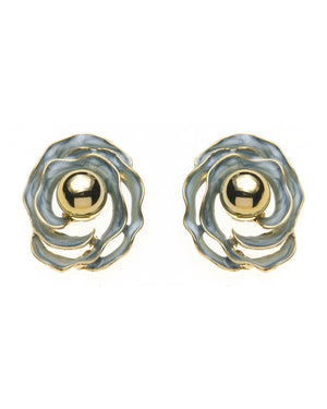 Καρφωτό σκουλαρίκι XY-3520-20 - Πετρόλ