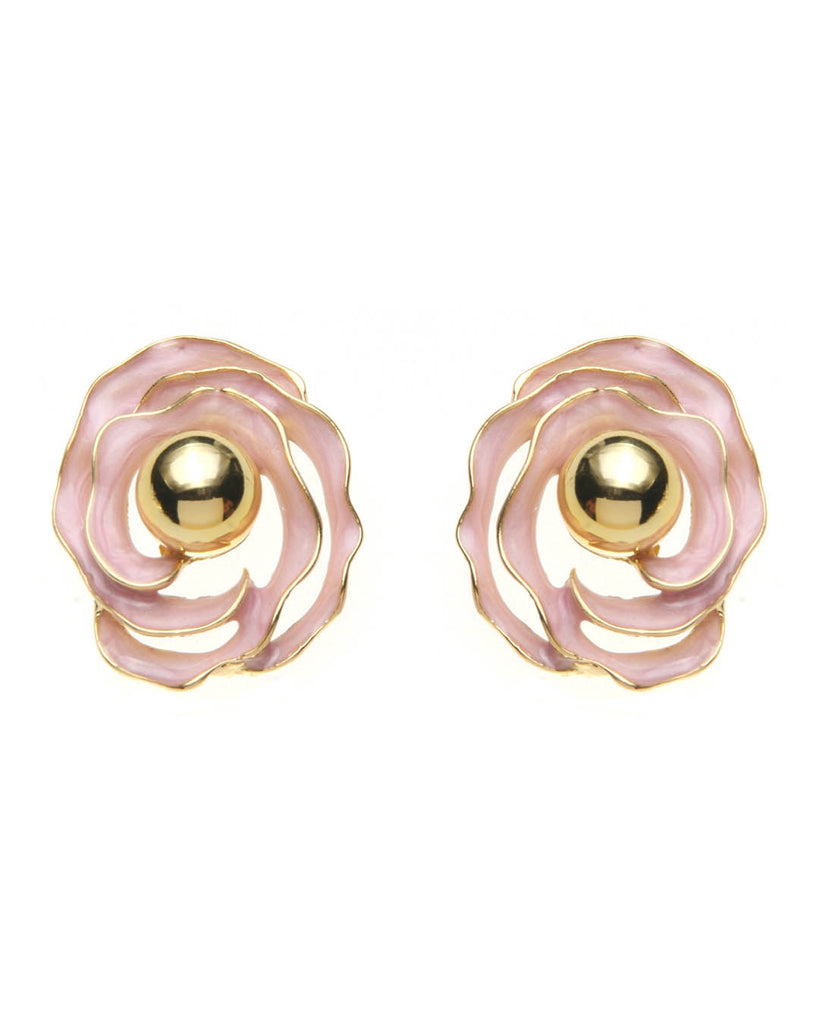 Καρφωτό σκουλαρίκι XY-3520-20 - Ροζ