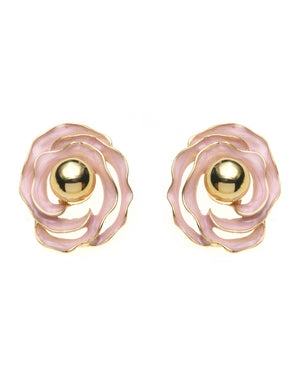 Καρφωτό σκουλαρίκι XY-3520-20 - Ροζ