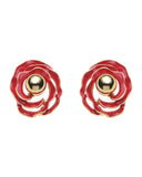 Καρφωτό σκουλαρίκι XY-3520-20 - Κόκκινο
