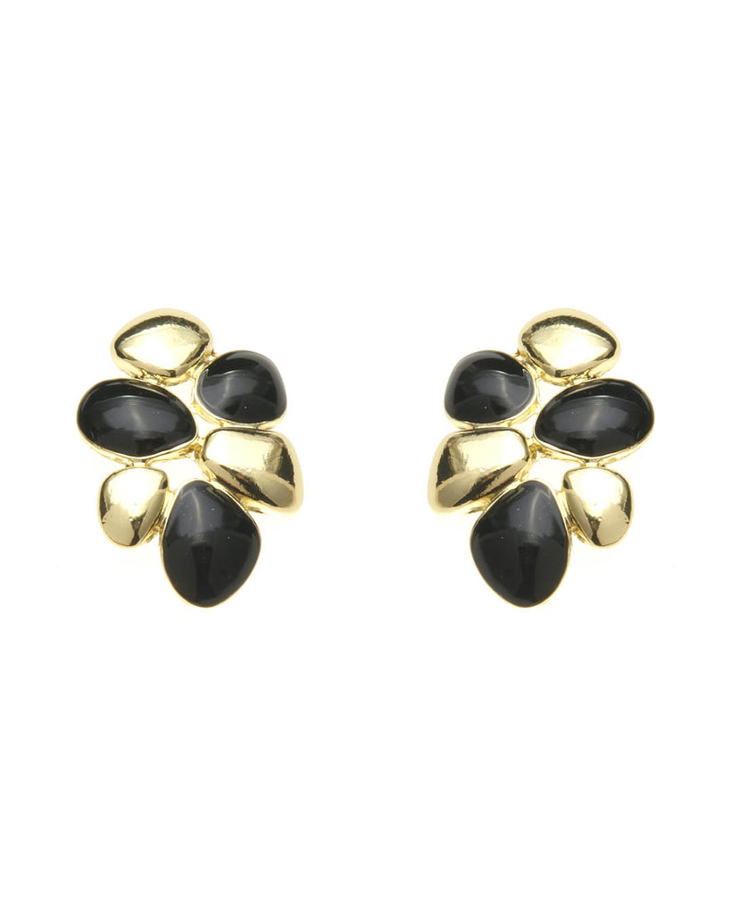 Καρφωτό σκουλαρίκι XY-3514-20 - Μαύρο