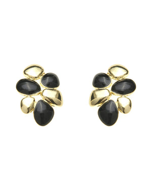 Καρφωτό σκουλαρίκι XY-3514-20 - Μαύρο