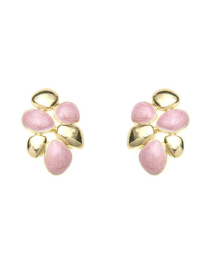 Καρφωτό σκουλαρίκι XY-3514-20 - Ροζ