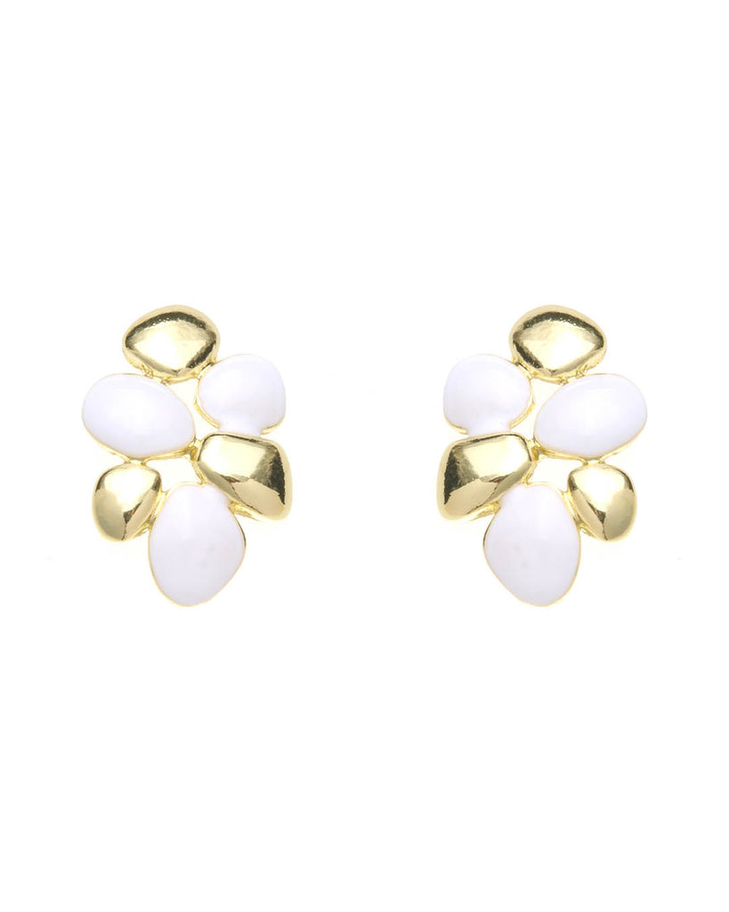 Καρφωτό σκουλαρίκι XY-3514-20 - Ασπρο