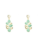 Καρφωτό σκουλαρίκι XY-3530-20 - Πράσινο