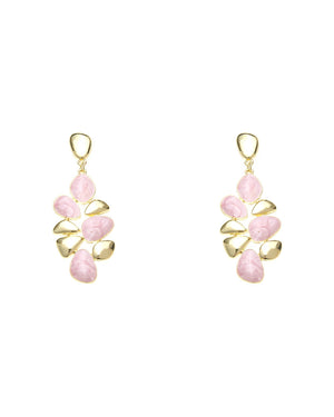 Καρφωτό σκουλαρίκι XY-3530-20 - Ροζ