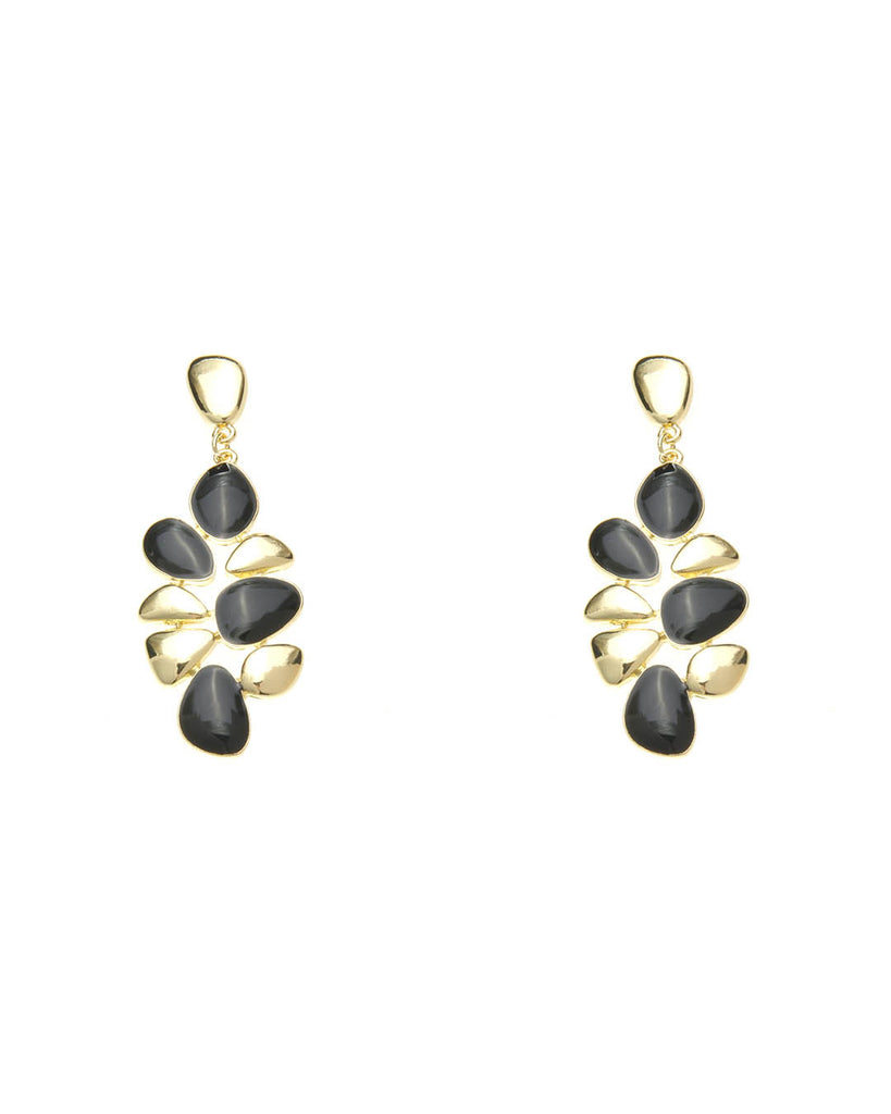 Καρφωτό σκουλαρίκι XY-3530-20 - Μαύρο