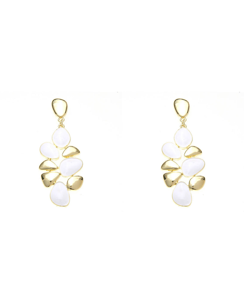 Καρφωτό σκουλαρίκι XY-3530-20 - Ασπρο