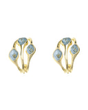 Κρεμαστό σκουλαρίκι XY-3517-20 - Πετρόλ