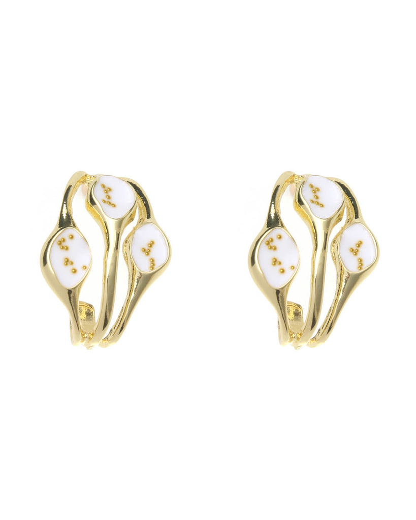 Κρεμαστό σκουλαρίκι XY-3517-20 - Μπέζ