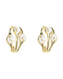 Κρεμαστό σκουλαρίκι XY-3517-20 - Ασπρο