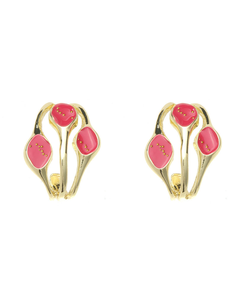 Κρεμαστό σκουλαρίκι XY-3517-20 - Κόκκινο