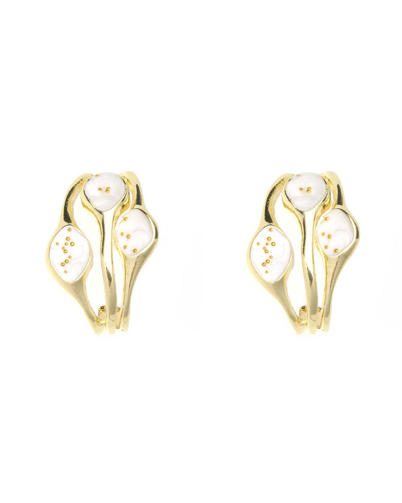 Κρεμαστό σκουλαρίκι XY-3517-20 - Μπέζ