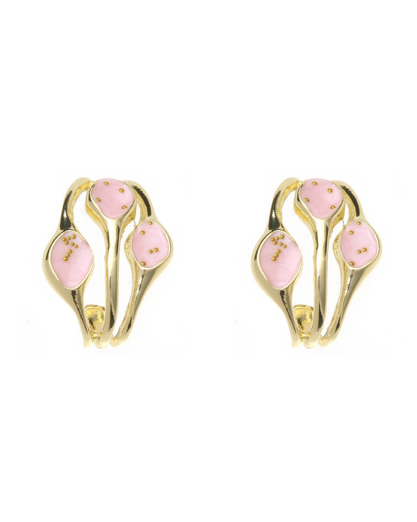 Κρεμαστό σκουλαρίκι XY-3517-20 - Ροζ
