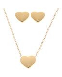 Κρεμαστό σετ λαιμού με σκουλαρίκια JY-8716-11 - Χρυσό